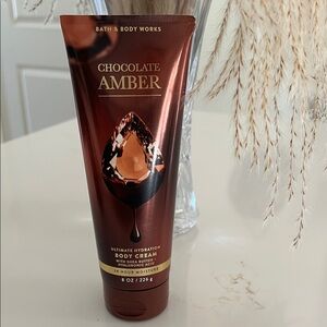 Bath & Body Works Chocolate Amber Body Cream - Rich Brown